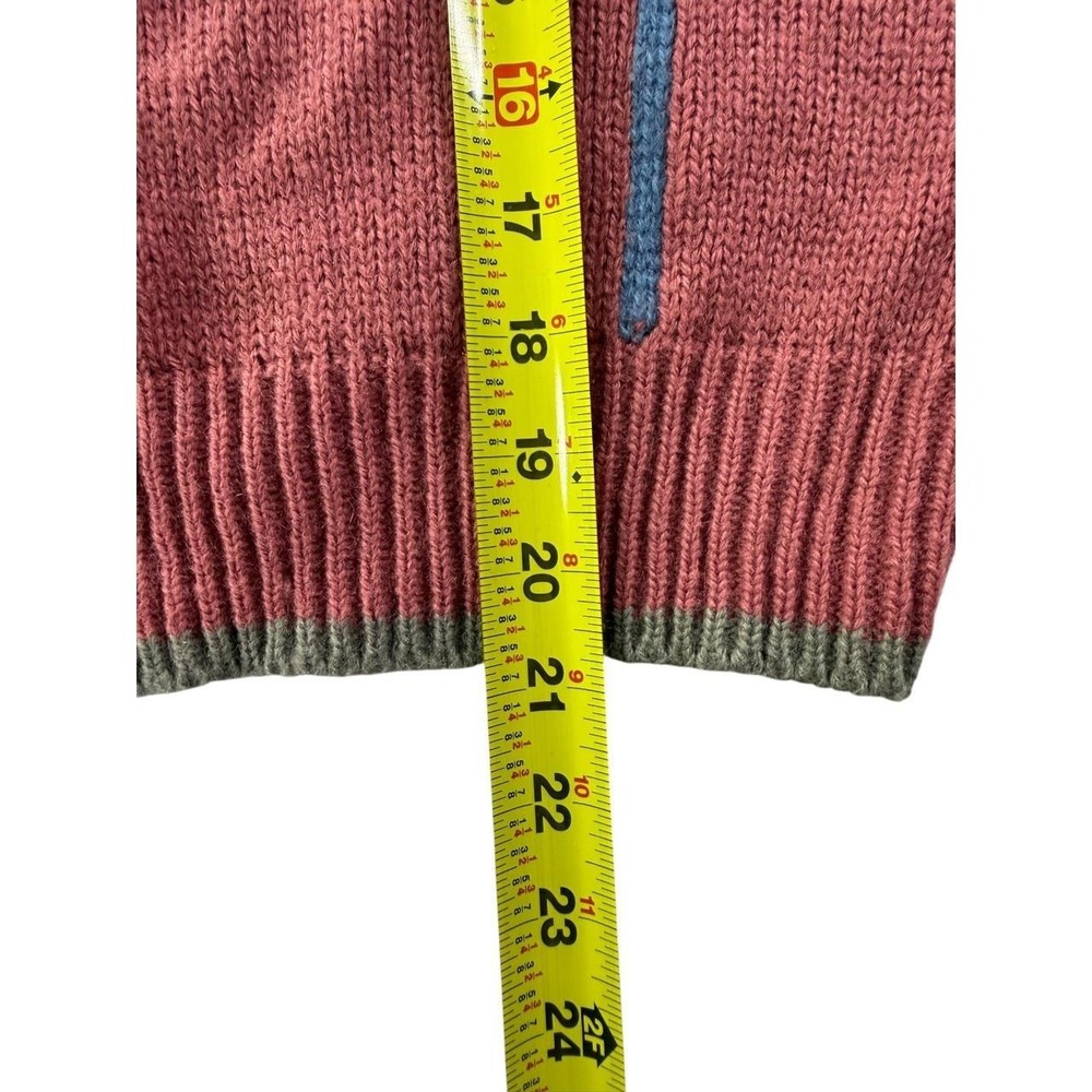 The Petite Idea Pink Plaid Sweater Vest Women Medium Vintage 90 Knit Cottagecore - Picture 6 of 7